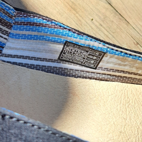 Womens Uggs Canvas /Leather Ballet flats Size 9.5 - Picture 7 of 7